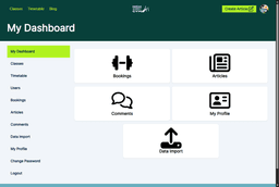 High Street Gym - Account dashboard