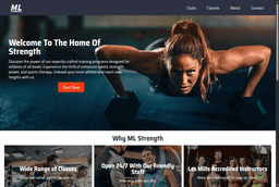 ML Strength - Home page