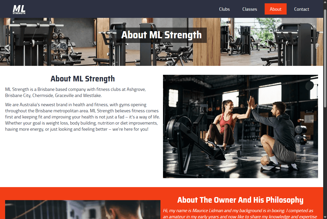 ML Strength - About page