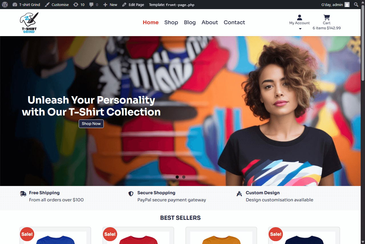 T-Shirt Grind - Home page