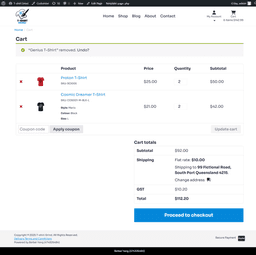 T-Shirt Grind - Cart page